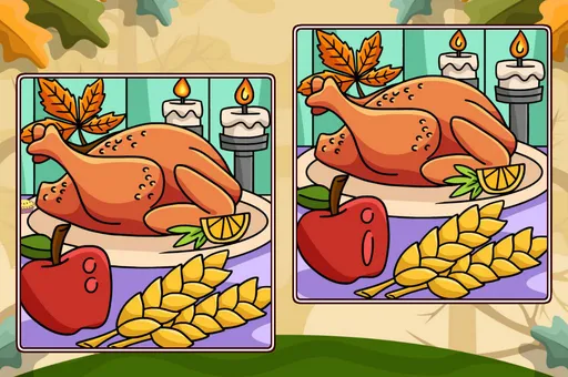 Thanksgiving Spot The Differences