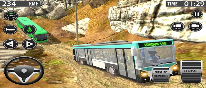 Uphill Climb Bus Driving Simulator Sim 3D