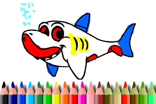 BTS Shark Coloring Book