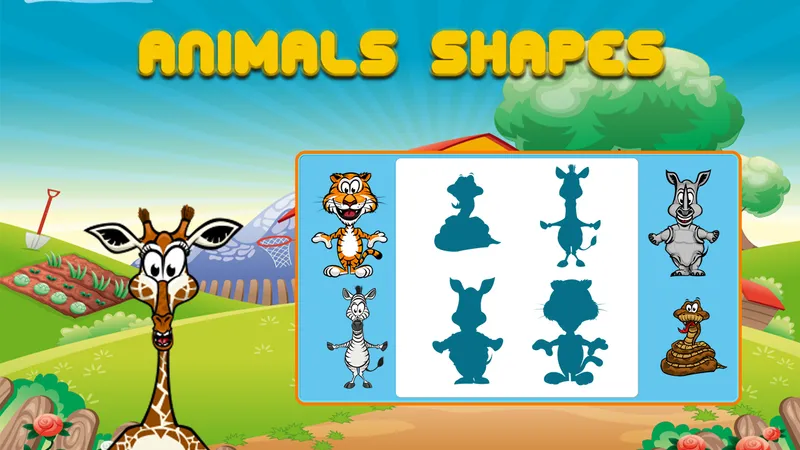 Animals Shapes for kids Education