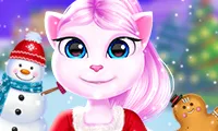 Cat Girl Christmas Decor Game