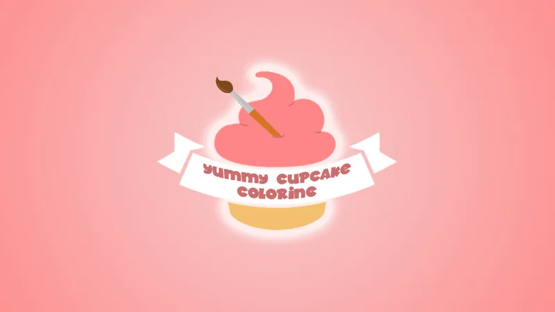 Yummy Cupcake Coloring