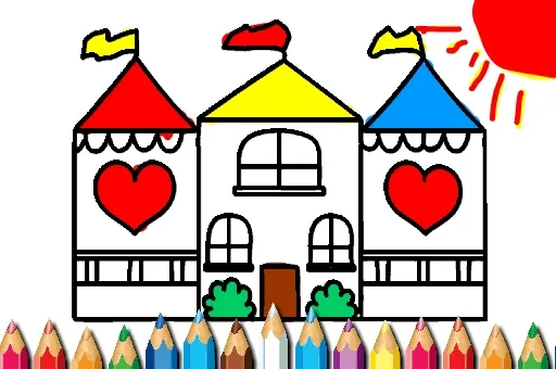 Doll House Coloring Book