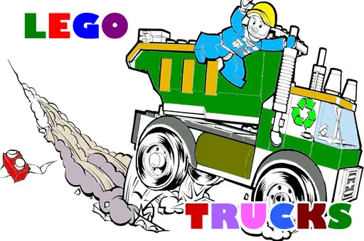 Lego Trucks Coloring