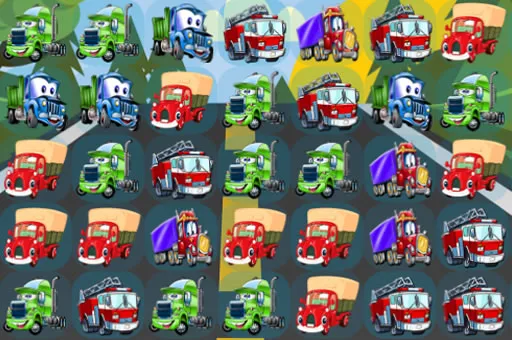 Cartoon Trucks Match 3