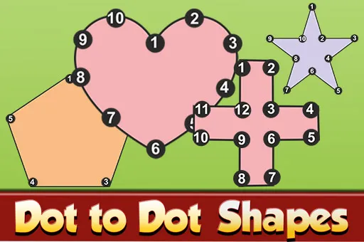 Dot to Dot Shapes Kids Education