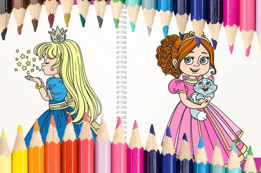 Beautiful Princess Coloring Book