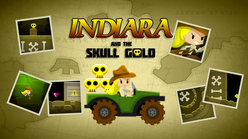 Indiara and the skull gold