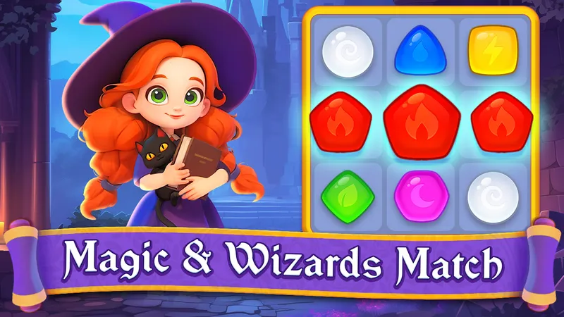 Magic and Wizards Match