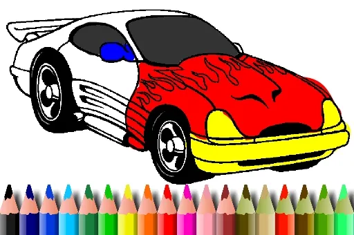 BTS Muscle Car Coloring