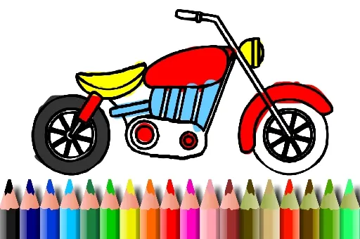 BTS Motorbike Coloring