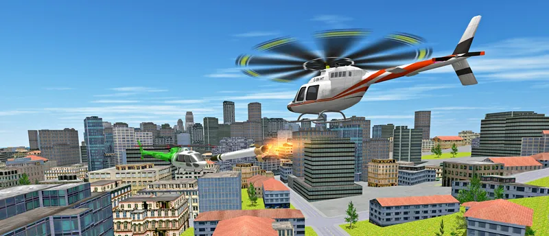 City Helicopter Flight