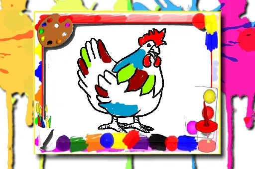 Chicken Coloring Book