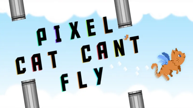 Pixel Cat Can t Fly