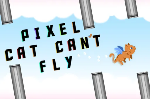 Pixel Cat Can t Fly