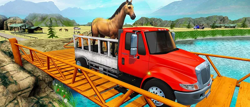 Farm Animal Transport Truck Game