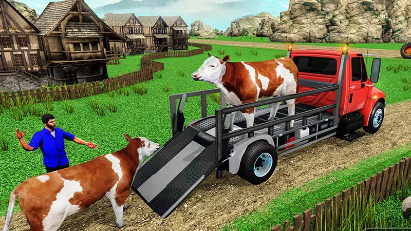 Farm Animal Transport Truck Game