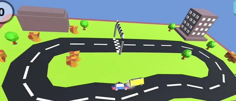 Pixel Circuit Racing Car Crash