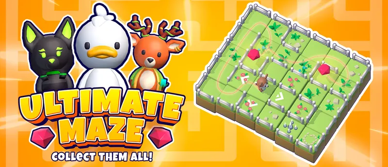 Ultimate maze! Collect them all!