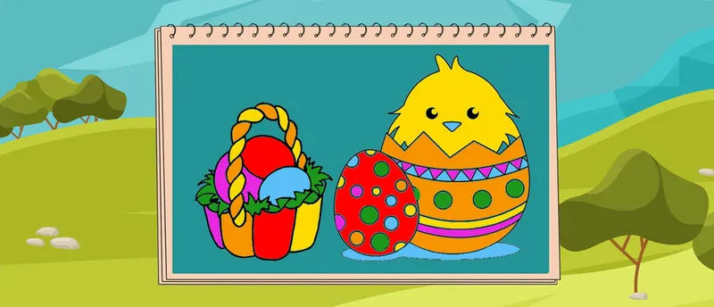 Coloring Book Easter