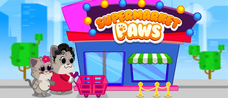 Supermarket Paws Cat Game for kids