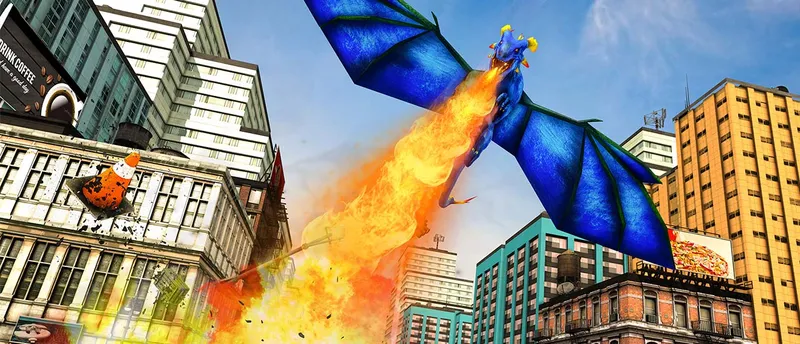 Flying Dragon City Attack