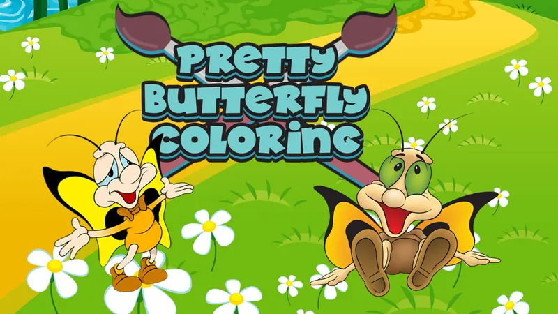 Pretty Butterfly Coloring