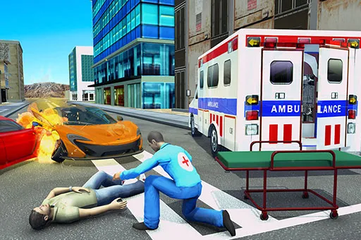 Ambulance Rescue Game Ambulance helicopter