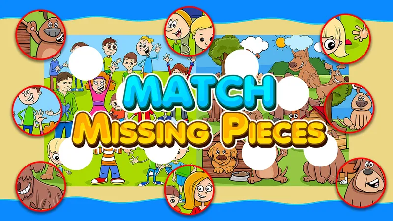 Match Missing Pieces Kids Educational Game