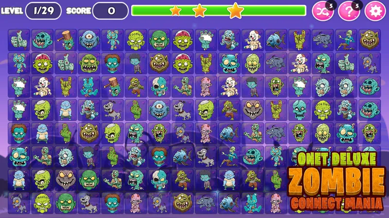 Onet Zombie Connect 2 Puzzles Mania