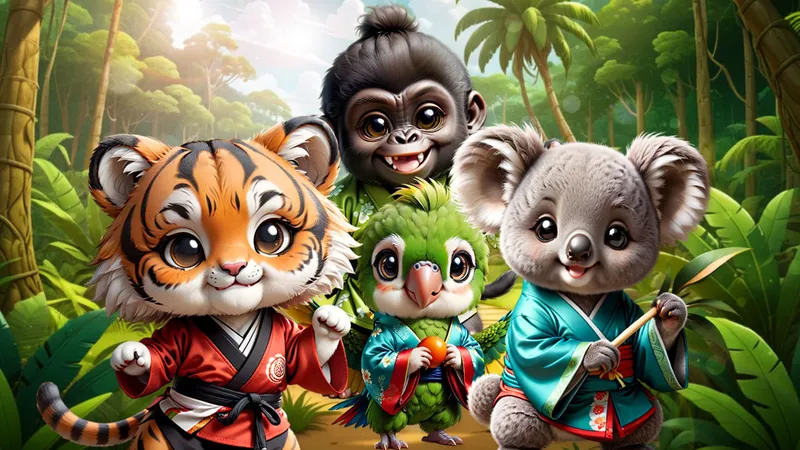 Kung-Fu Little Animals