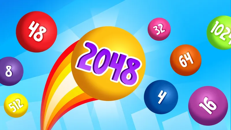 Rainbow Balls 2048