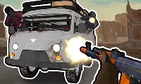 Road Chase. Shooter Realistic Guns