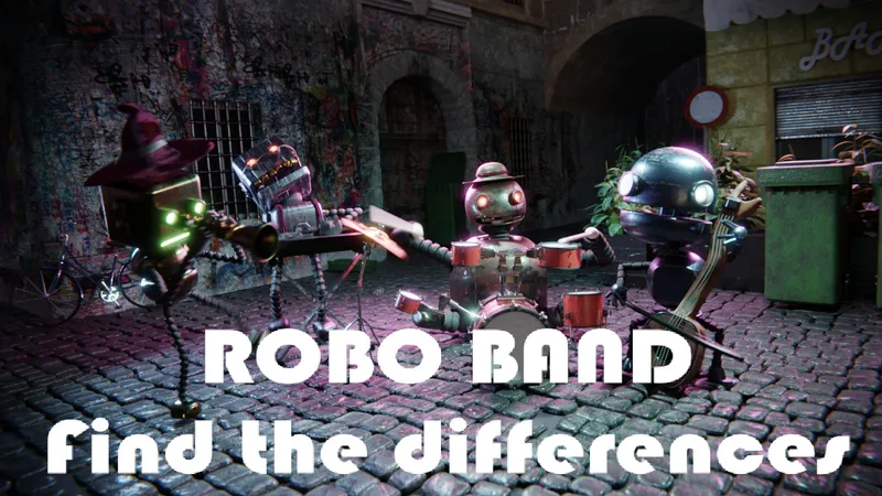 Robot Band - Find the Differences