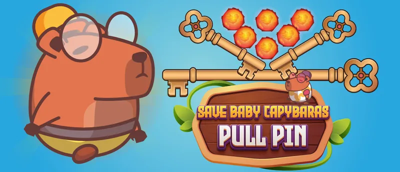 Save Baby Capybaras - Pull Pin